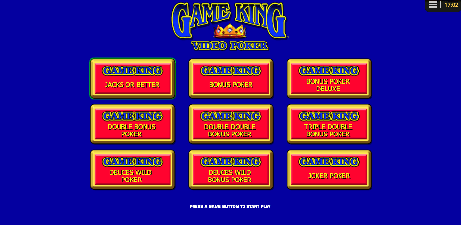 Game King Video Poker